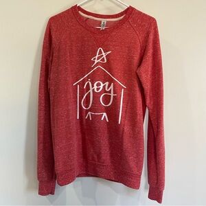 Joyful Red Holiday Sweatshirt